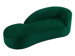 PASCAL MORABITO Chaise Longue-Linkse Chaise Longue Met Bekleding In Groen Fluweel Lonigo Van