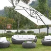 MYLIA Loungeset-Loungeset Van Geweven Hars - Grijs - Zitbank, 2 Fauteuils En Salontafel - Whiteheaven