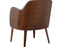 Loft24 Fauteuil Met Holle Rugleuning-Loungestoel Dolly Grijs