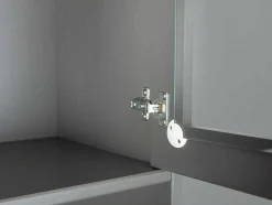 Vente-unique Keukenmeubel-Luzerna Vitrinekast Met 3+2 Deuren En 3 Laden Grijs, Bruin.