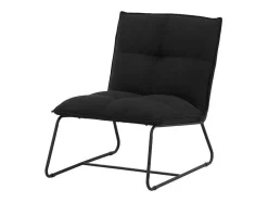 Vente-unique Aanbiedingen: Zitbank & Fauteuil-Madison Fauteuil Zwart.