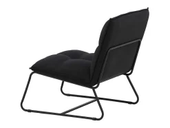 Vente-unique Aanbiedingen: Zitbank & Fauteuil-Madison Fauteuil Zwart.