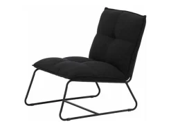 Vente-unique Aanbiedingen: Zitbank & Fauteuil-Madison Fauteuil Zwart.
