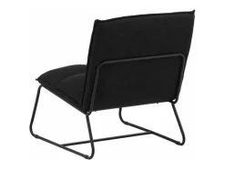 Vente-unique Aanbiedingen: Zitbank & Fauteuil-Madison Fauteuil Zwart.