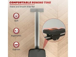 Vente-unique Fitness-Magnetische Roeimachine Voor Home Gym Office Workout 16 Niveau Instelbare Weerstand Met Lcd-Monitor