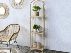 Vente-unique Boekenkast & Vitrine-Maiori Rek- 3 Planken - Rotan - Naturel