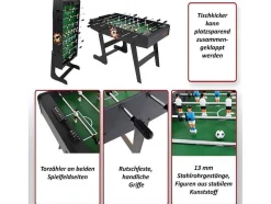 Vente-unique Spel Voor Binnen-Manchester Opvouwbare Voetbaltafel, Natuur