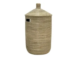 OZAIA Opbergaccessoire-Mand Van Zeegras Met Deksel - D39 X H71 - Naturel - Juvami