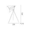EPIKASA Lamp-Marla Tafellamp, Wit, 25X21X43,5 Cm,