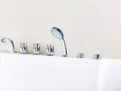 Shower & Design Massagebad-Massagebad - 2 Personen - 515 L - 182 X 122 X H64 Cm - Hoek Rechts - Thalassa