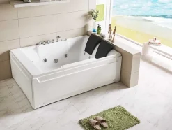 Shower & Design Massagebad-Massagebad - 2 Personen - 515 L - 182 X 122 X H64 Cm - Hoek Rechts - Thalassa