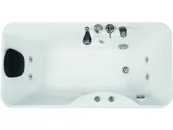 Shower & Design Massagebad-Massagebad - 1 Persoon - 150 X 75 X 59 Cm - Hoek Rechts - Gavino