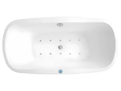 Shower & Design Massagebad-Massagebad Met Ledverlichting - Balneo Therapie Sirgao - 1 Persoon - 155L - 75X150Cm - Wit