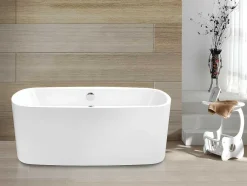 Shower & Design Massagebad-Massagebad Met Ledverlichting - Balneo Therapie Sirgao - 1 Persoon - 155L - 75X150Cm - Wit