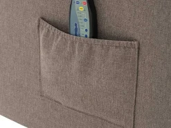 Vente-unique Fauteuil Stof-Massagefauteuil Silvano In Stof - Taupe