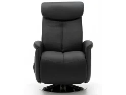 Vente-unique Fauteuil Kunstleer-Massagestoel Kostas Van Kunstleer - Zwart