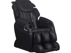 Vente-unique Fauteuil Kunstleer-Massagestoel Leto Van Kunstleer - Nul Zwaartekracht Systeem - Zwart