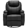 Vente-unique Fauteuil Kunstleer-Massagestoel Van Kunstleer Silvano - Zwart
