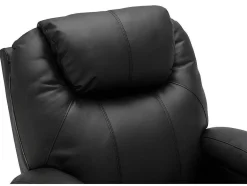 Vente-unique Fauteuil Kunstleer-Massagestoel Van Kunstleer Silvano - Zwart