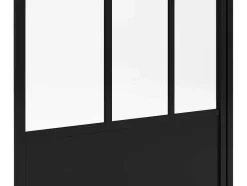 Shower & Design Badscherm-Mat Zwart Badscherm - 80 X 140 Cm - Urbanik