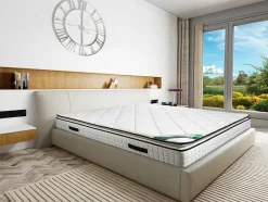 NATUREA Schuimmatras-Matras 180 X 200 Cm Schuim En Tijk Van Bamboe, Dikte 23 Cm - Adana Van
