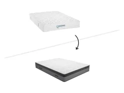 DREAMEA Matras Met Vormgeheugen-Matras Met Pocketveren En Vormgeheugen 140X190Cm Dikte 24Cm - Illusion Van