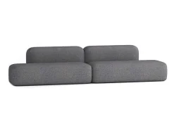 Atio 2En 3-Zitsbank-Max Modulaire Bank 6 Zits Donkergrijs