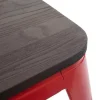 Vente-unique Kruk-Mcw-A73 Kruk Incl. Houten Zitting, Rood