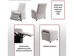 Vente-unique Fauteuil Kunstleer-Mcw-H18 Fauteuil, Zwart