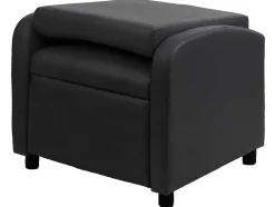 Vente-unique Fauteuil Kunstleer-Mcw-H18 Fauteuil, Zwart
