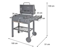 Vente-unique Tafelservies-Mcw-K93 Barbecue Trolley