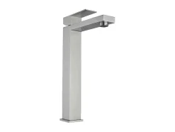 Shower & Design Kraan-Mechanische Mengkraan Met Vierkante Vorm Van Roestvrij Staal - Geborsteld Nikkel - H31 Cm - Canilas