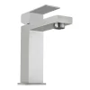 Shower & Design Kraan-Mechanische Mengkraan Met Vierkante Vorm Van Roestvrij Staal - Geborsteld Nikkel - H17,3 Cm - Canilas