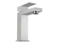 Shower & Design Kraan-Mechanische Mengkraan Met Vierkante Vorm Van Roestvrij Staal - Geborsteld Nikkel - H17,3 Cm - Canilas