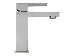 Shower & Design Kraan-Mechanische Mengkraan Met Vierkante Vorm Van Roestvrij Staal - Geborsteld Nikkel - H17,3 Cm - Canilas