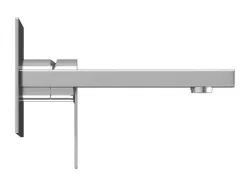 Shower & Design Kraan-Mechanische Mengkraan Voor Inbouw Vierkant - Kleur: Geborsteld Nikkel - Vistula