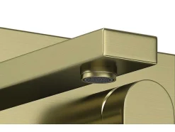 Shower & Design Kraan-Mechanische Mengkraan Voor Inbouw Vierkant - Goudkleurig Met Satijnglans - Vistula