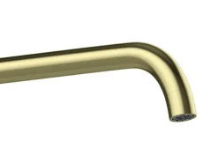 Shower & Design Kraan-Mechanische Mengkraan Voor Inbouw Met Afgerond Uiteinde - Goudkleurig Met Satijnglans - Lozoya