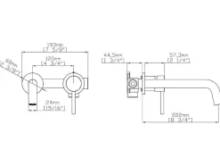 Shower & Design Kraan-Mechanische Mengkraan Voor Inbouw Met Afgerond Uiteinde - Goudkleurig Met Satijnglans - Lozoya