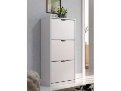 Vente-unique Schoenenkast-Mestre Schoenenkast 3 Klep Wit.