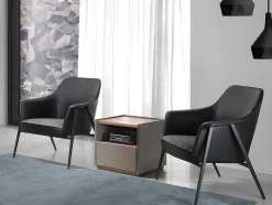 Angel Cerda Fauteuil Kunstleer-Met Stof En Ecoleder Beklede Fauteuil 5080