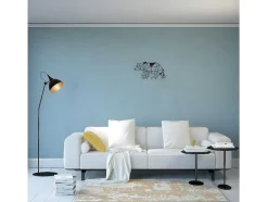 EPIKASA Aanbiedingen: Woonaccessoires-Metalen Decoratie Beer 4, Zwart, 55X1,5X30 Cm,