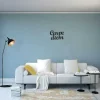 EPIKASA Decoratieve Wandplaat-Metalen Decoratie Carpediem, Zwart, 50X1,5X38 Cm,