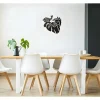 EPIKASA Decoratieve Wandplaat-Metalen Decoratie Paard 2, Zwart, 50X1,5X50 Cm,