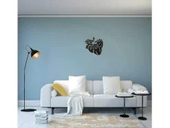EPIKASA Decoratieve Wandplaat-Metalen Decoratie Paard 2, Zwart, 50X1,5X50 Cm,