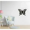 EPIKASA Decoratieve Wandplaat-Metalen Decoratie Vlinder 7, Zwart, 48X1,5X37 Cm,