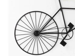 OZAIA Decoratieve Wandplaat-Metalen Fiets Wanddecoratie Ventoux - L. 109 X H. 56 Cm - Zwart