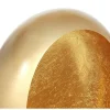 OZAIA Kandelaar En Kaars-Metalen Kandelaar - B. 31,5 X H. 43 Cm - Messing En Bladgoud Afwerking - Goud - Belinni