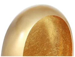 OZAIA Kandelaar En Kaars-Metalen Kandelaar - B. 31,5 X H. 43 Cm - Messing En Bladgoud Afwerking - Goud - Belinni
