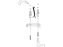 OZAIA Hanglamp-Metalen Plafondlamp Met 6 Bollen Damar - L. 100 X H. 52 Cm - Wit En Goudkleurig
